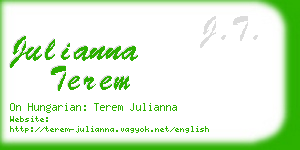 julianna terem business card